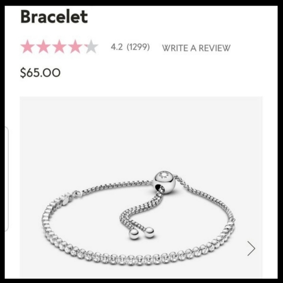 2 Piece - (1) White & (1) Yellow Diamond Pandora Sliding Tennis Bracelet Set - Picture 4 of 4